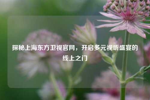 探秘上海东方卫视官网，开启多元视听盛宴的线上之门