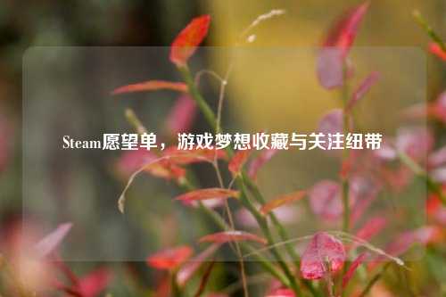 Steam愿望单，游戏梦想收藏与关注纽带
