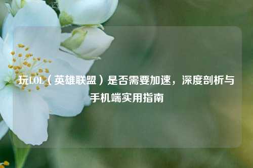 玩LOL（英雄联盟）是否需要加速，深度剖析与手机端实用指南