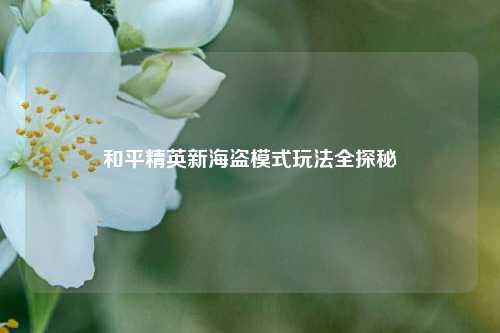 和平精英新海盗模式玩法全探秘